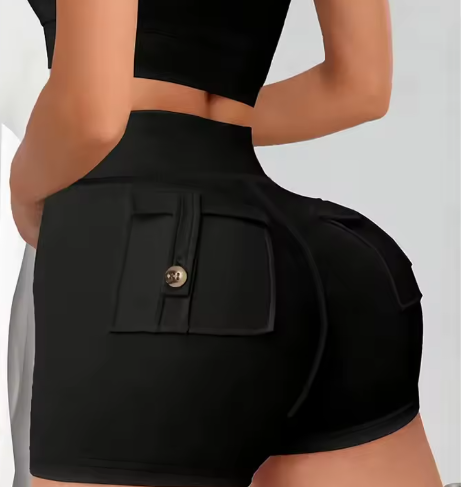 Women Pocket Shorts High Waist - Image 2