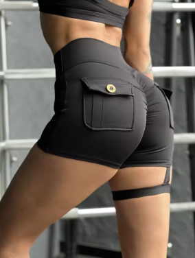 Cargo pocket fitness shorts - Image 3