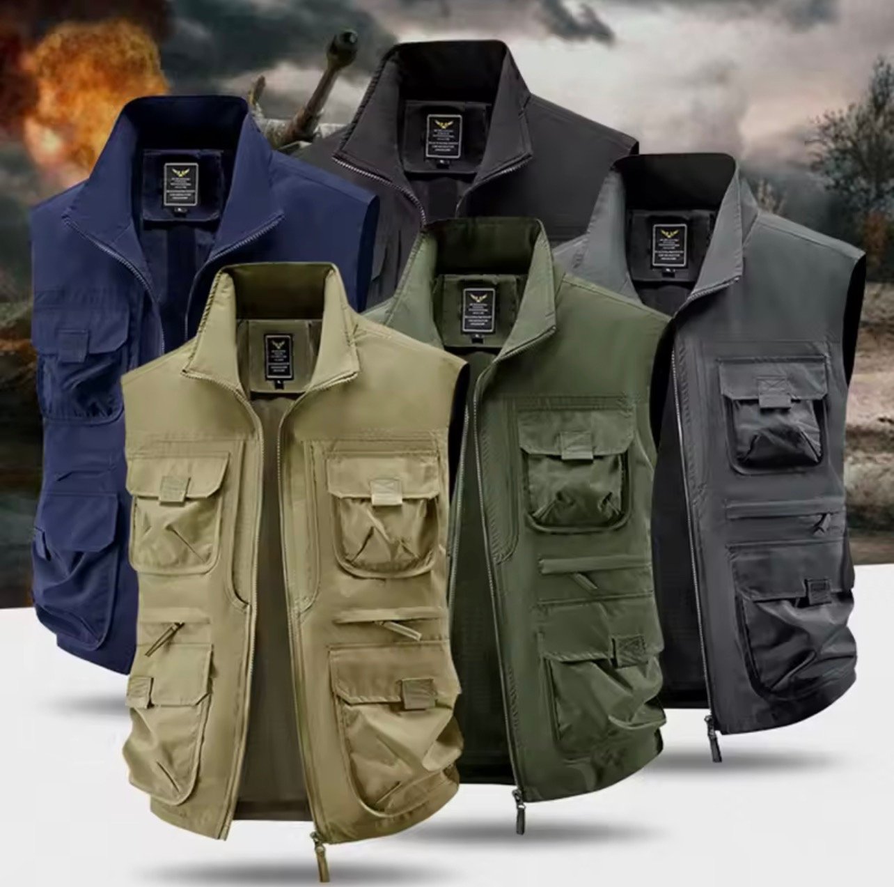Men’s Multi-Pocket Outdoor Vest