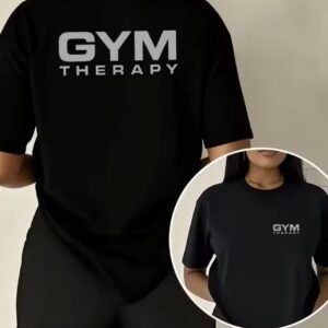 GYM THERAPY Women’s Double-Sided Print T-Shirt