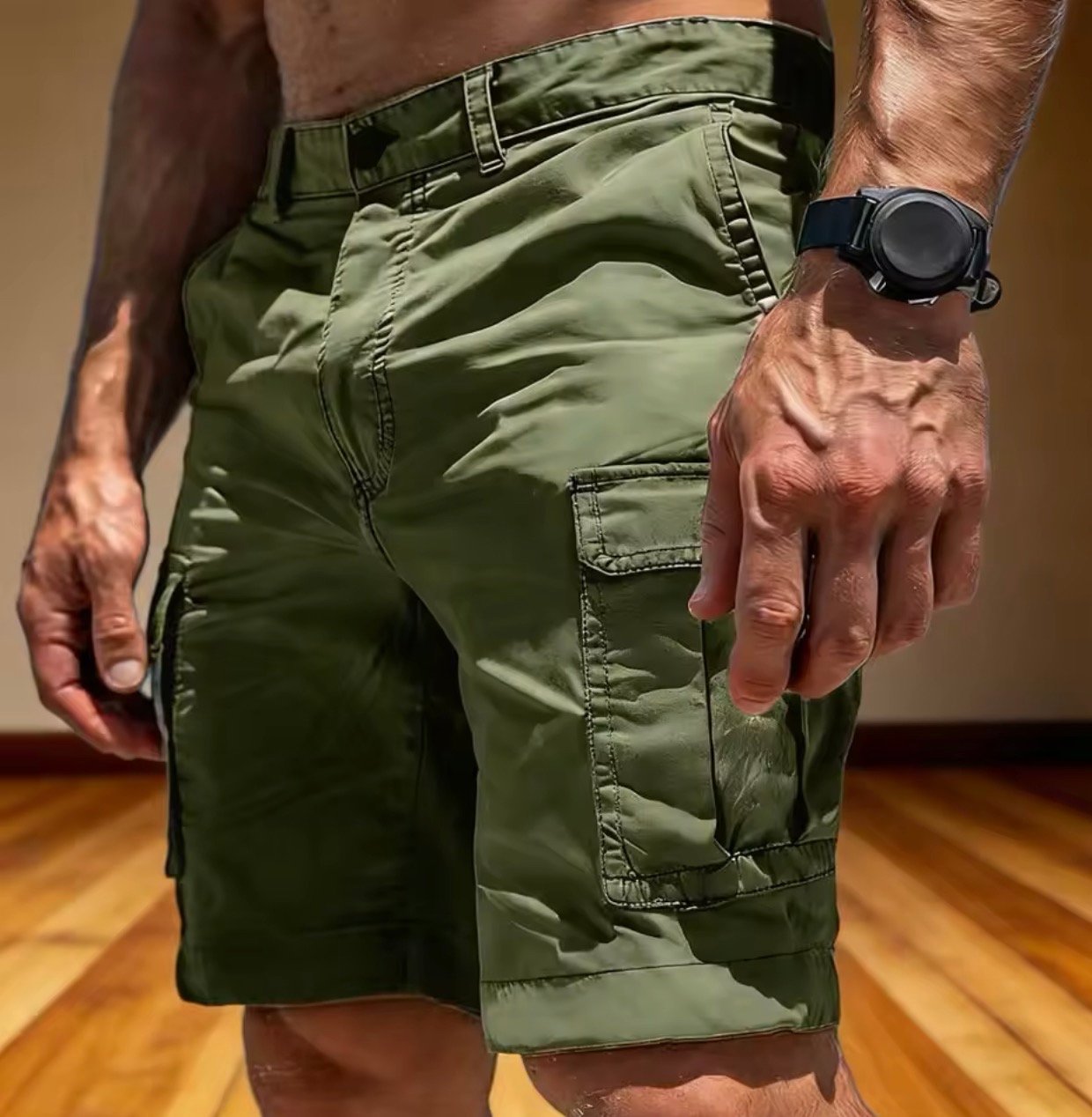 Men Comfort Cargo Shorts - Image 3